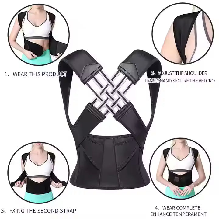 Correcteur de Posture Ergonomique – Dos Droit et Confort Toute la Journée